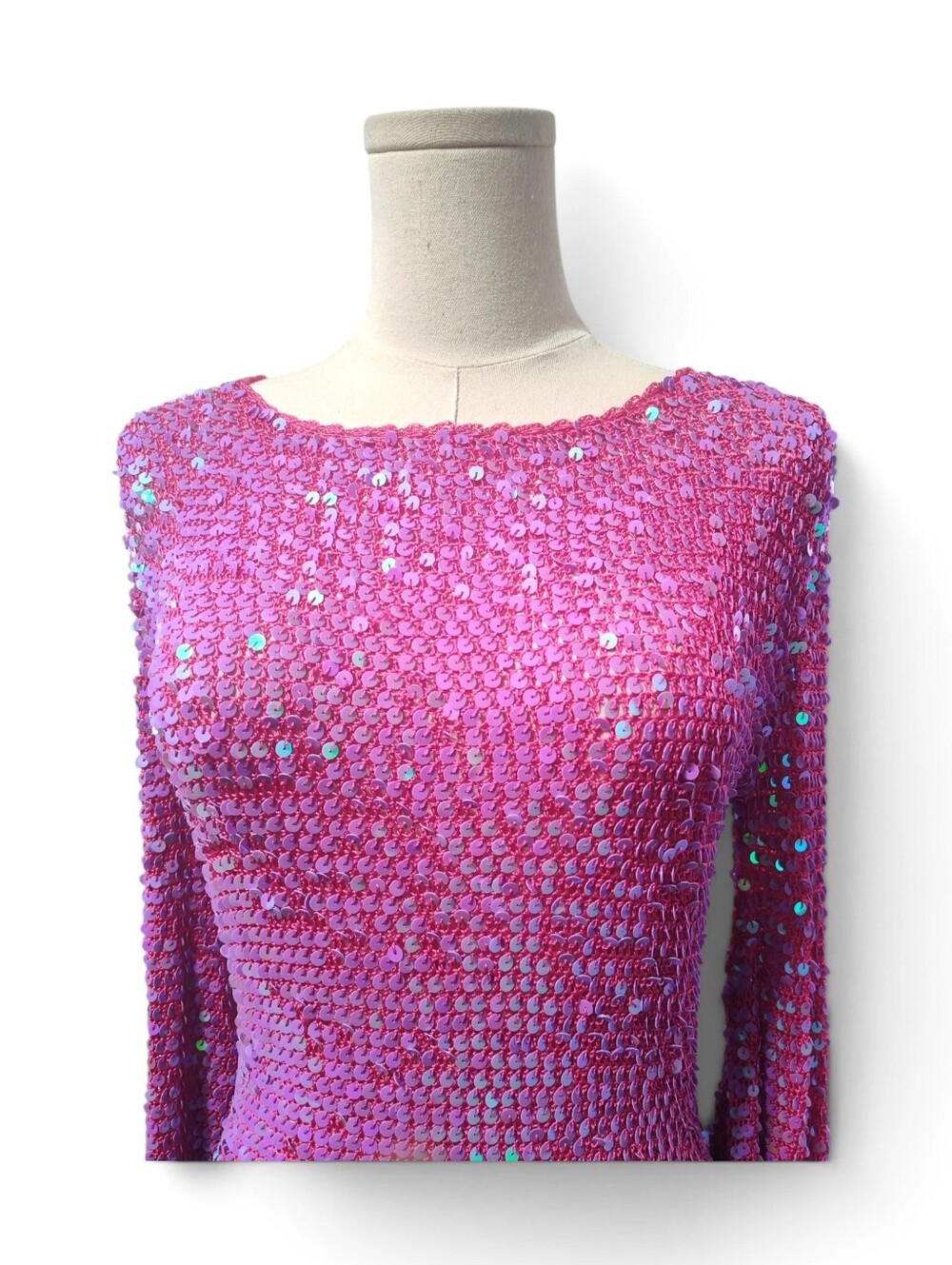 Retrofete Tara Sequin Mini Dress Womens Size Medium Large - Bold Colors - Party - Picture 5 of 12